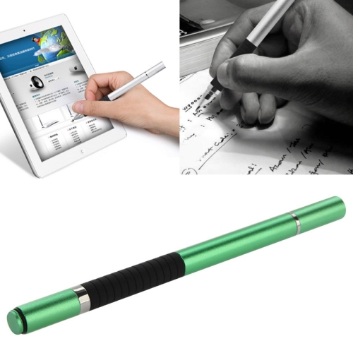 

2 in 1 Stylus Touch Pen + Ball Pen for iPhone 6 & 6 Plus / 5 & 5S & 5C, iPad Air 2 / iPad mini 1 / 2 / 3 / New iPad (iPad 3) / iPad and All Capacitive Touch Screen(Green)