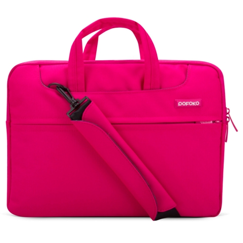 Pofoko Inch Portable Single Shoulder Laptop Bag For Laptop Magenta