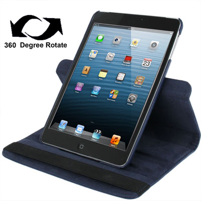 360 Degree Rotation Leather Case with Holder for iPad mini 1 / 2 / 3 (Dark Blue)
360 Degree Rotation Leather Case with Holder for iPad mini 1 / 2 / 3 (Dark Blue)