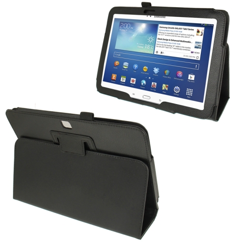 Litchi Texture Leather Case with Holder for Galaxy Tab 3 (10.1) / GT-P5200(Black)
Litchi Texture Leather Case with Holder for Galaxy Tab 3 (10.1) / GT-P5200(Black)