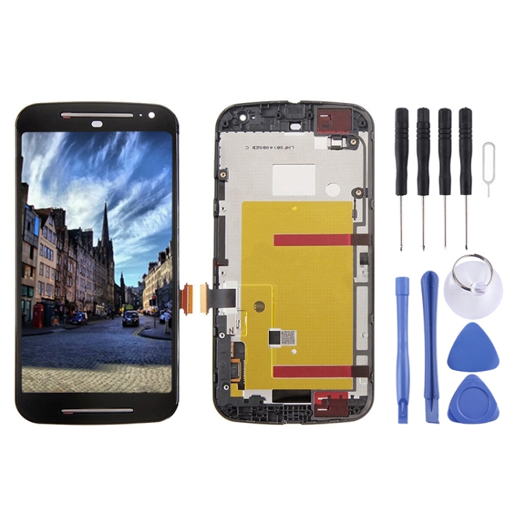 3 in 1 (LCD + Frame + Touch Pad) Digitizer Assembly for Motorola Moto G2(Black)
3 in 1 (LCD + Frame + Touch Pad) Digitizer Assembly for Motorola Moto G2(Black)