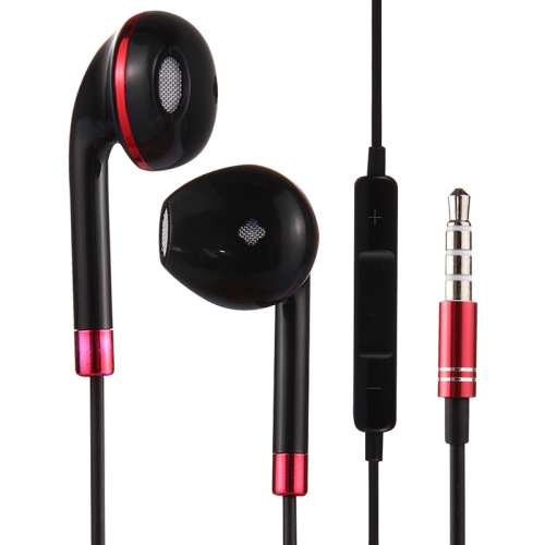 

Black Wire Body 3.5mm In-Ear Earphone with Line Control & Mic, For iPhone, Galaxy, Huawei, Xiaomi, LG, HTC and Other Smart Phones(Red)