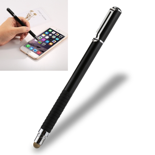 

Universal 2 in 1 Multifunction Round Thin Tip Capacitive Touch Screen Stylus Pen, For iPhone, iPad, Samsung, and Other Capacitive Touch Screen Smartphones or Tablet PC(Black)