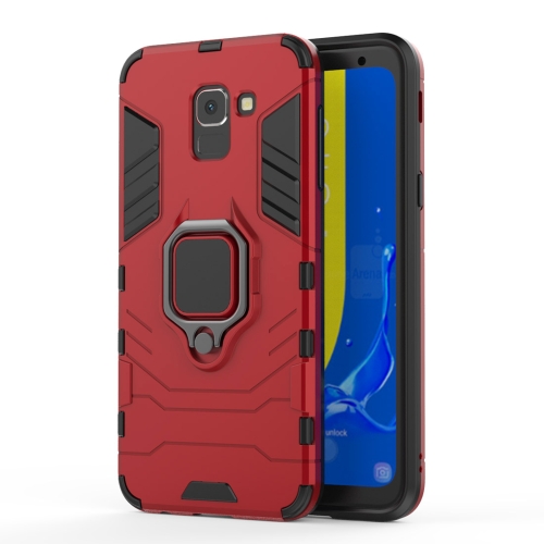 PC + TPU Shockproof Protective Case with Magnetic Ring Holder for Galaxy J6 (2018)(Red)
PC + TPU Shockproof Protective Case with Magnetic Ring Holder for Galaxy J6 (2018)(Red)