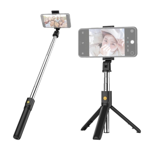 

K07 Bluetooth 4.0 Mobile Phone Adjustable Bluetooth Selfie Stick Self-timer Pole Tripod (Black)