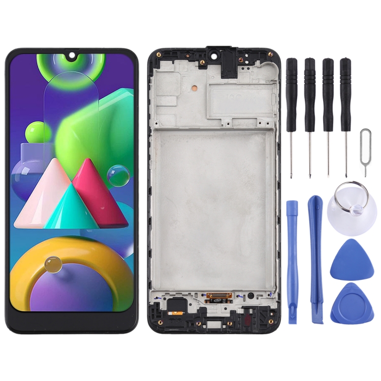 TFT LCD Screen for Samsung Galaxy M21 / SM-M215 Digitizer Full Assembly with Frame (Black)
TFT LCD Screen for Samsung Galaxy M21 / SM-M215 Digitizer Full Assembly with Frame (Black)