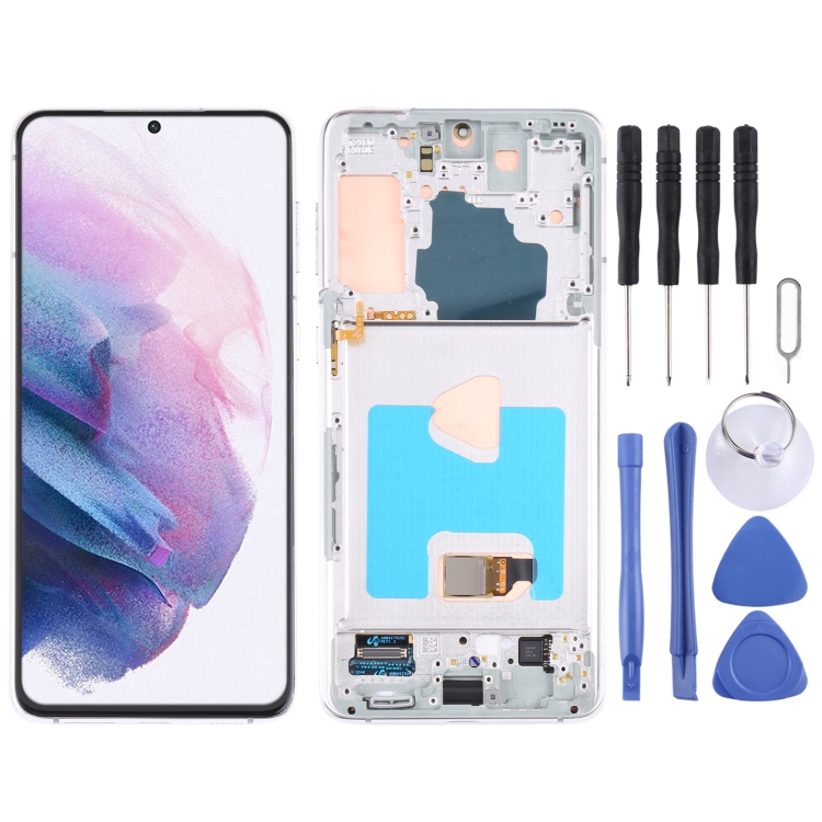 OEM LCD Screen for Samsung Galaxy S21+ (5G) SM-G996 Digitizer Full Assembly With Frame (Silver)
OEM LCD Screen for Samsung Galaxy S21+ (5G) SM-G996 Digitizer Full Assembly With Frame (Silver)