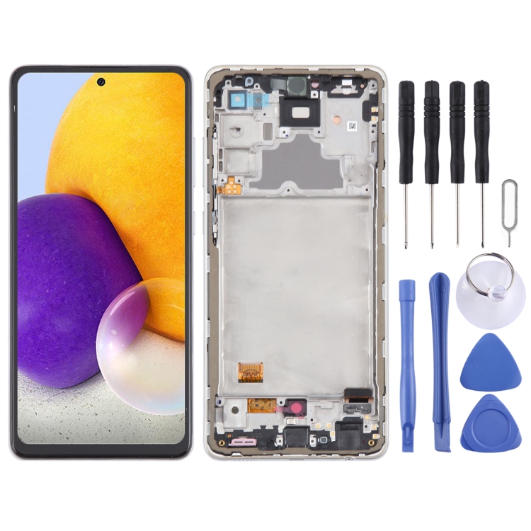 For Samsung Galaxy A72 4G SM-A725 6.43 inch OLED LCD Screen Digitizer Full Assembly with Frame (White)
For Samsung Galaxy A72 4G SM-A725 6.43 inch OLED LCD Screen Digitizer Full Assembly with Frame (White)