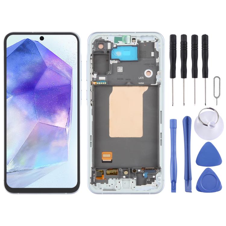 For Samsung Galaxy A55 SM-A556B OLED LCD Screen Digitizer Full Assembly with Frame (Baby Blue)
For Samsung Galaxy A55 SM-A556B OLED LCD Screen Digitizer Full Assembly with Frame (Baby Blue)
