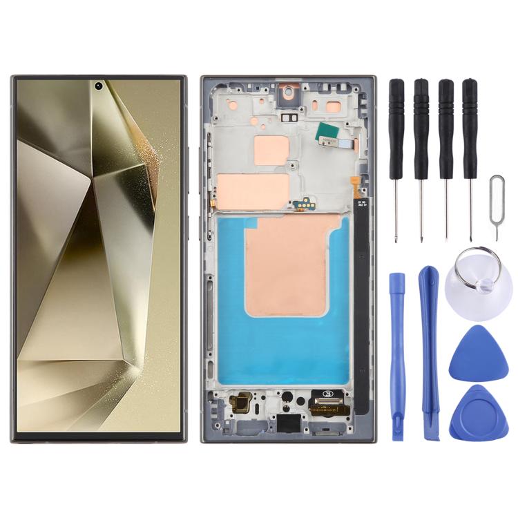 For Samsung Galaxy S24 Ultra SM-S928B 6.72 inch TFT LCD Screen Digitizer Full Assembly with Frame, Not Supporting Fingerprint Identification (Grey)
For Samsung Galaxy S24 Ultra SM-S928B 6.72 inch TFT LCD Screen Digitizer Full Assembly with Frame, Not Supporting Fingerprint Identification (Grey)