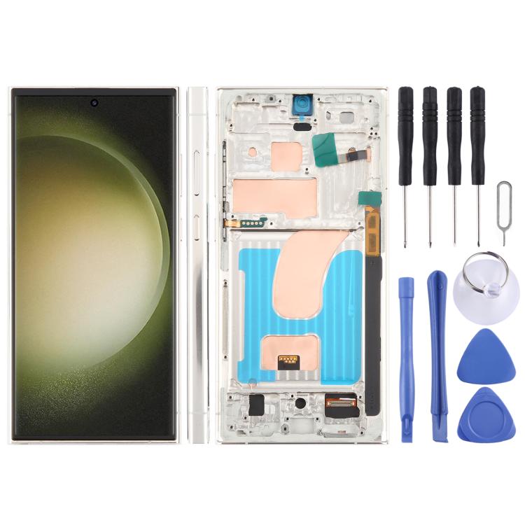 For Samsung Galaxy S23 Ultra SM-S918B 6.72 inch TFT LCD Screen Digitizer Full Assembly with Frame, Not Supporting Fingerprint Identification (Gold)
For Samsung Galaxy S23 Ultra SM-S918B 6.72 inch TFT LCD Screen Digitizer Full Assembly with Frame, Not Supporting Fingerprint Identification (Gold)