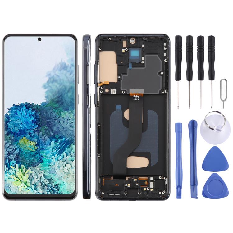 For Samsung Galaxy S20+ SM-G985F 6.58 inch TFT LCD Screen Digitizer Full Assembly with Frame, Not Supporting Fingerprint Identification (Black)
For Samsung Galaxy S20+ SM-G985F 6.58 inch TFT LCD Screen Digitizer Full Assembly with Frame, Not Supporting Fingerprint Identification (Black)