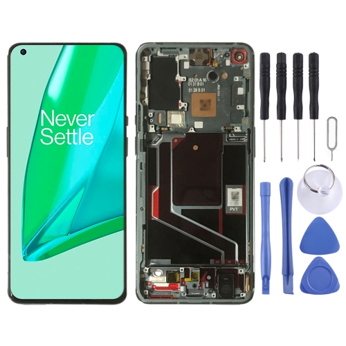 

LCD Screen and Digitizer Full Assembly With Frame for OnePlus 9 Pro LE2121 LE2125 LE2123 LE2120(Green)