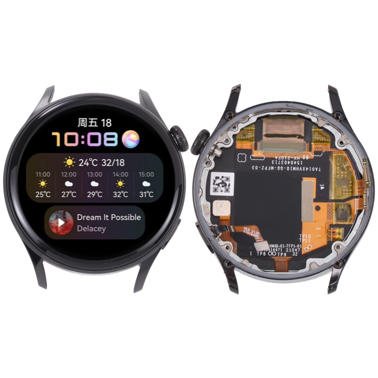 Original LCD Screen and Digitizer Full Assembly With Frame for Huawei Watch 3(Black)
Original LCD Screen and Digitizer Full Assembly With Frame for Huawei Watch 3(Black)