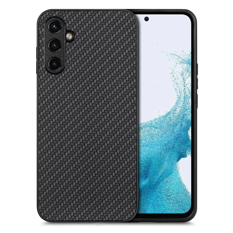 For Samsung Galaxy A54 5G Carbon Fiber Texture Leather Back Cover Phone Case(Black)
For Samsung Galaxy A54 5G Carbon Fiber Texture Leather Back Cover Phone Case(Black)