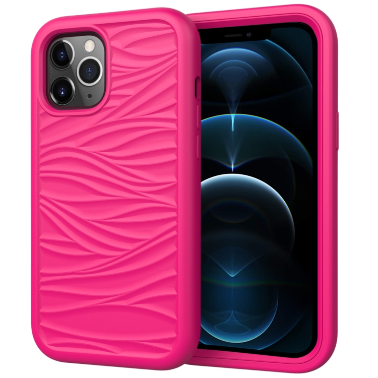 For iPhone 12 Pro Max Wave Pattern 3 in 1 Silicone+PC Shockproof Protective Case(Hot Pink)
For iPhone 12 Pro Max Wave Pattern 3 in 1 Silicone+PC Shockproof Protective Case(Hot Pink)