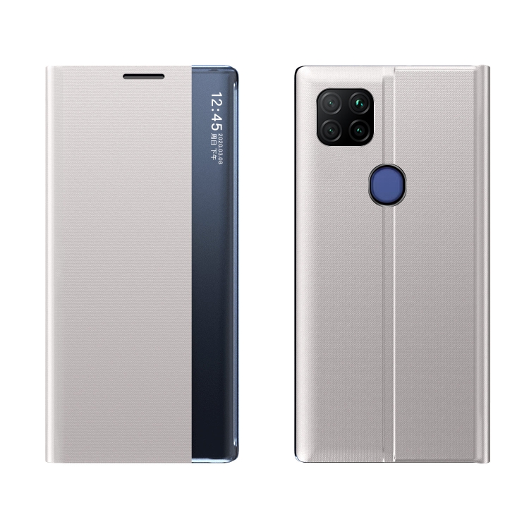 For Xiaomi Redmi 9C Side Window Display with Magnetic Suction / Bracket / Sleep Function / Plain Leather + PC Flip Phone Case(Silver)
For Xiaomi Redmi 9C Side Window Display with Magnetic Suction / Bracket / Sleep Function / Plain Leather + PC Flip Phone Case(Silver)