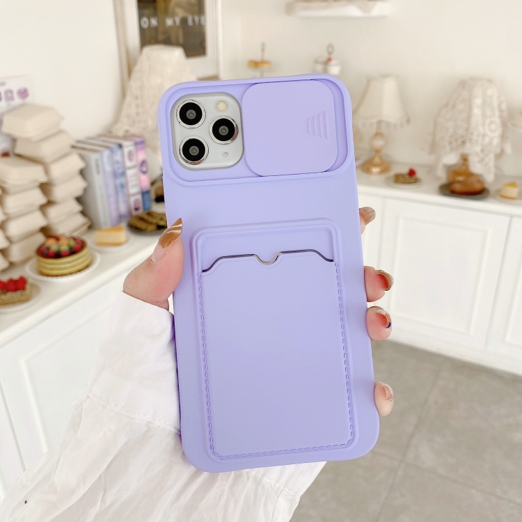 For iPhone 12 Pro Max Sliding Camera Cover Design TPU Protective Case With Card Slot & Neck Lanyard(Purple)
For iPhone 12 Pro Max Sliding Camera Cover Design TPU Protective Case With Card Slot & Neck Lanyard(Purple)