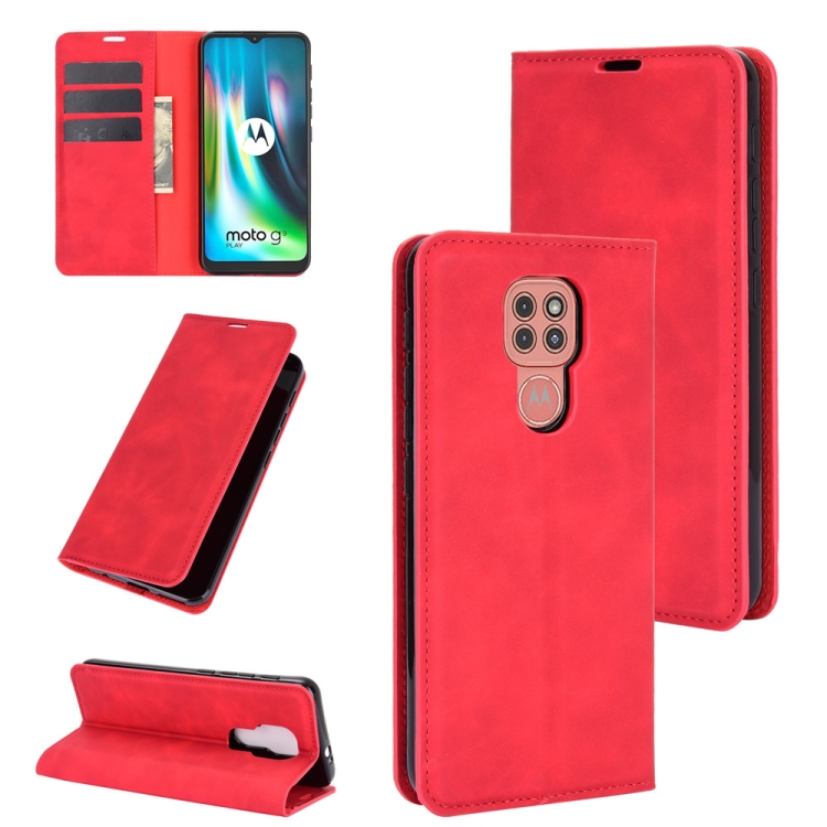 For Motorola Moto G9 / G9 Play Retro-skin Business Magnetic Suction Leather Case with Holder & Card Slots & Wallet(Red)
For Motorola Moto G9 / G9 Play Retro-skin Business Magnetic Suction Leather Case with Holder & Card Slots & Wallet(Red)