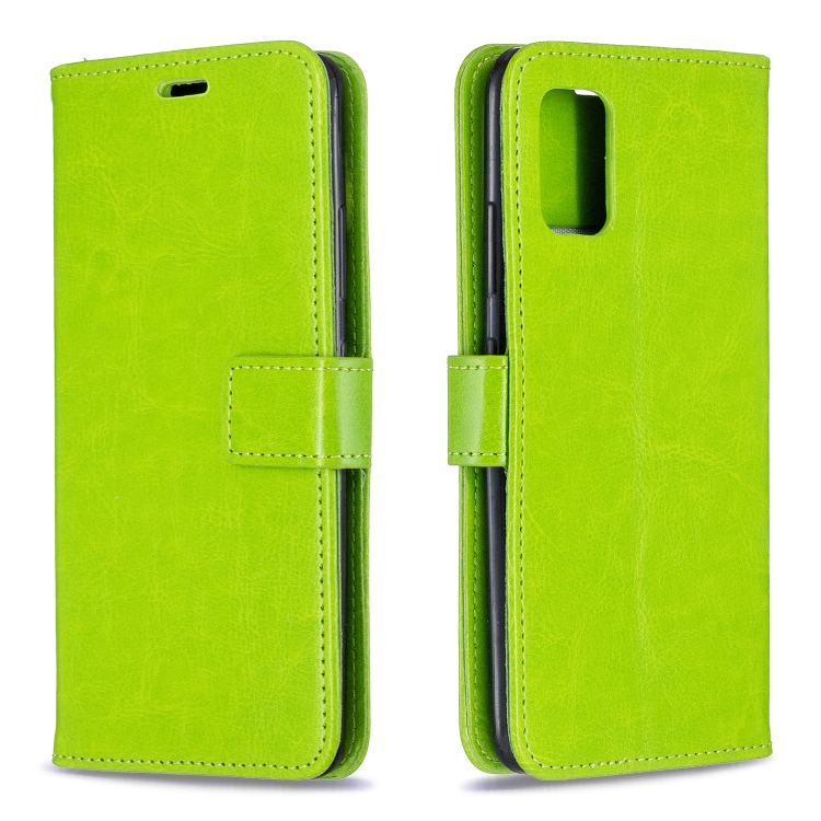 For Samsung A51 5G Crazy Horse Texture Horizontal Flip Leather Case with Holder & Card Slots & Wallet & Photo Frame(green)
For Samsung A51 5G Crazy Horse Texture Horizontal Flip Leather Case with Holder & Card Slots & Wallet & Photo Frame(green)