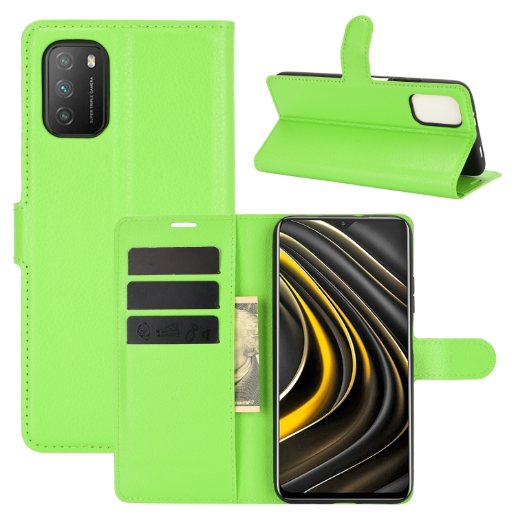 For Xiaomi Poco M3 Litchi Texture Horizontal Flip Protective Case with Holder & Card Slots & Wallet(Green)
For Xiaomi Poco M3 Litchi Texture Horizontal Flip Protective Case with Holder & Card Slots & Wallet(Green)
