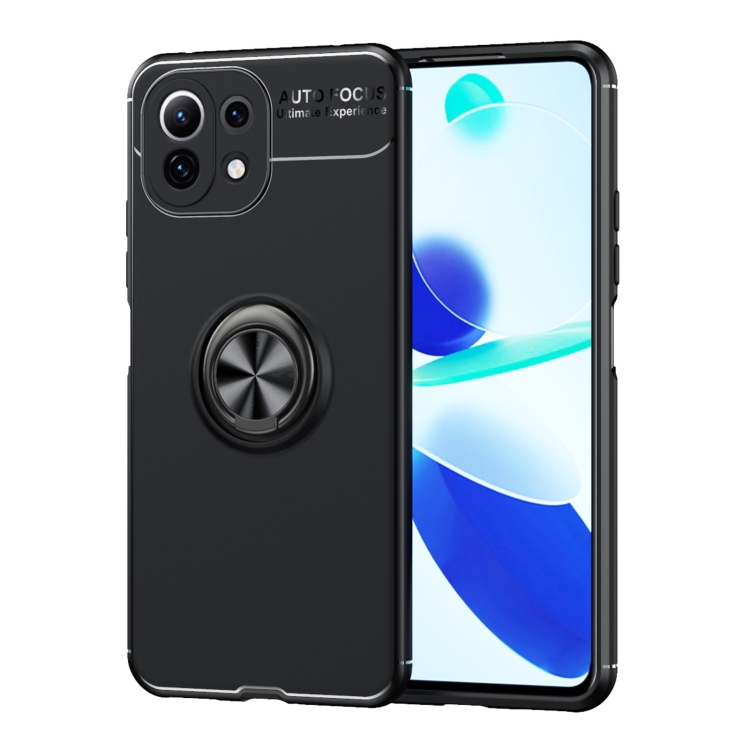 For Xiaomi Mi 11 Lite Metal Ring Holder 360 Degree Rotating TPU Case(Black+Black)
For Xiaomi Mi 11 Lite Metal Ring Holder 360 Degree Rotating TPU Case(Black+Black)