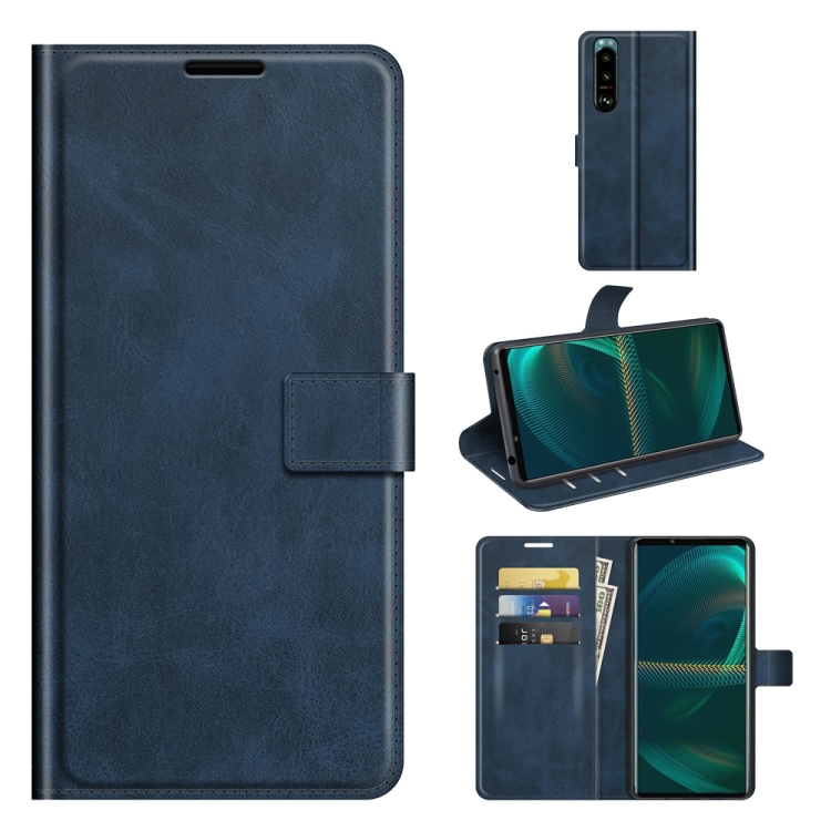 For Sony Xperia 5 III Retro Calf Pattern Buckle Horizontal Flip Leather Case with Holder & Card Slots & Wallet(Blue)
For Sony Xperia 5 III Retro Calf Pattern Buckle Horizontal Flip Leather Case with Holder & Card Slots & Wallet(Blue)