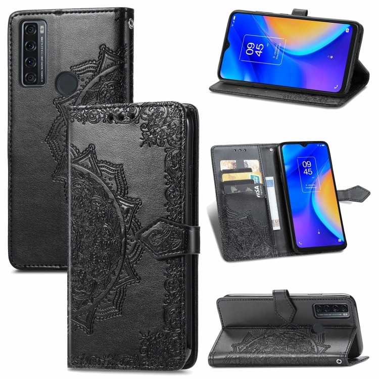 For TCL 20 SE Mandala Flower Embossed Horizontal Flip Leather Case with Bracket / Card Slot / Wallet / Lanyard(Black)
For TCL 20 SE Mandala Flower Embossed Horizontal Flip Leather Case with Bracket / Card Slot / Wallet / Lanyard(Black)