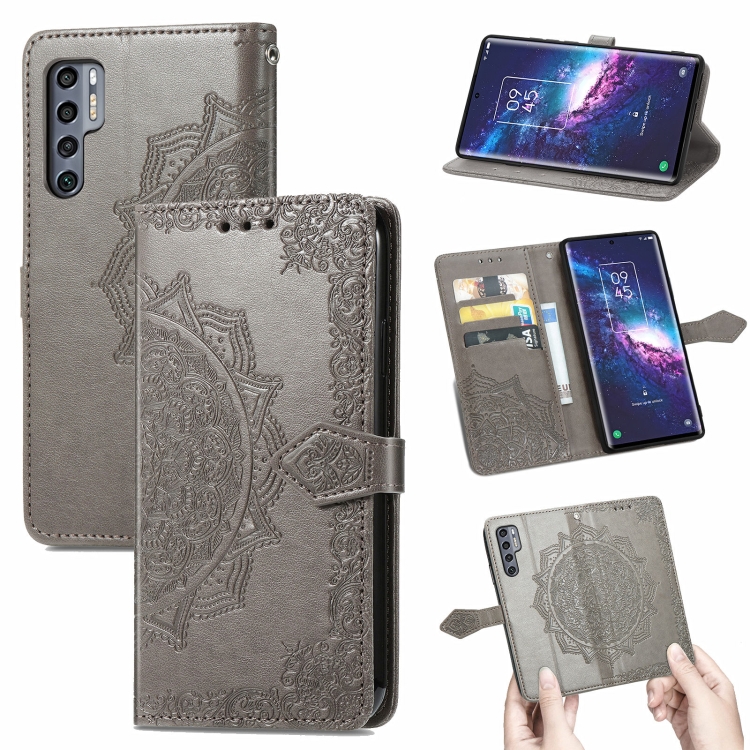 For TCL 20 Pro 5G Mandala Flower Embossed Horizontal Flip Leather Case with Bracket / Card Slot / Wallet / Lanyard(Grey)
For TCL 20 Pro 5G Mandala Flower Embossed Horizontal Flip Leather Case with Bracket / Card Slot / Wallet / Lanyard(Grey)