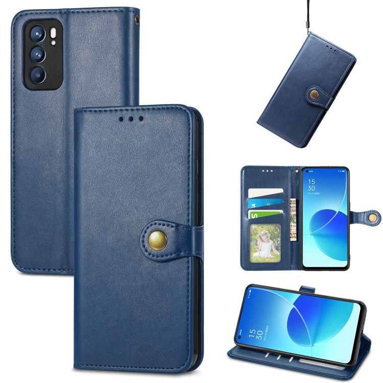 For OPPO Reno6 5G Solid Color Leather Buckle Phone Case with Lanyard & Photo Frame & Card Slot & Wallet & Stand Function(Blue)
For OPPO Reno6 5G Solid Color Leather Buckle Phone Case with Lanyard & Photo Frame & Card Slot & Wallet & Stand Function(Blue)