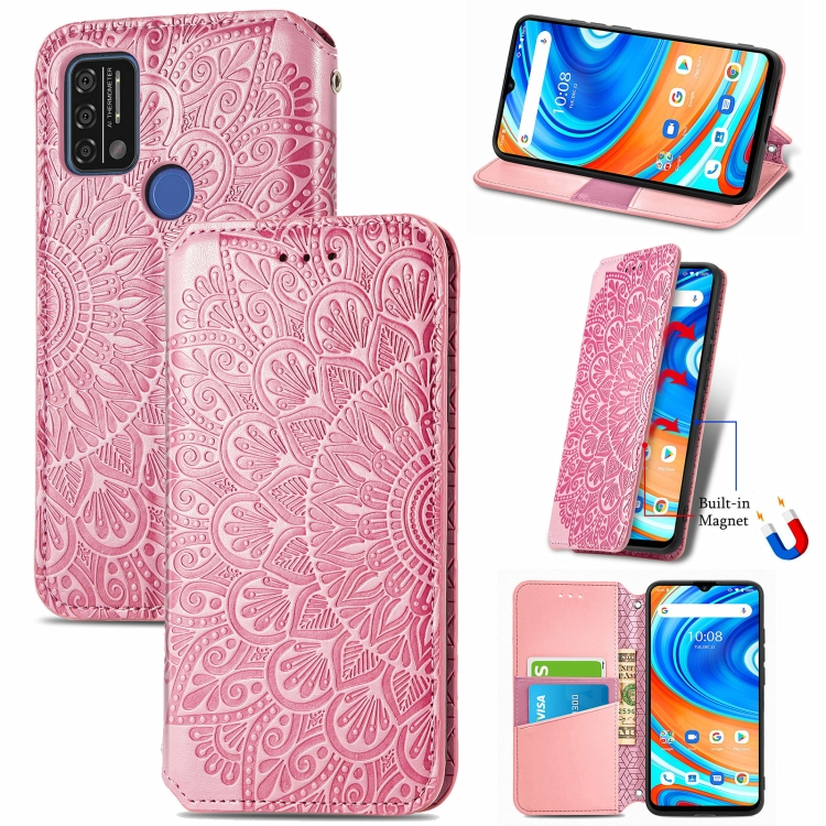 For UMIDIGI A9 Blooming Mandala Embossed Pattern Magnetic Horizontal Flip Leather Case with Holder & Card Slots & Wallet(Pink)
For UMIDIGI A9 Blooming Mandala Embossed Pattern Magnetic Horizontal Flip Leather Case with Holder & Card Slots & Wallet(Pink)