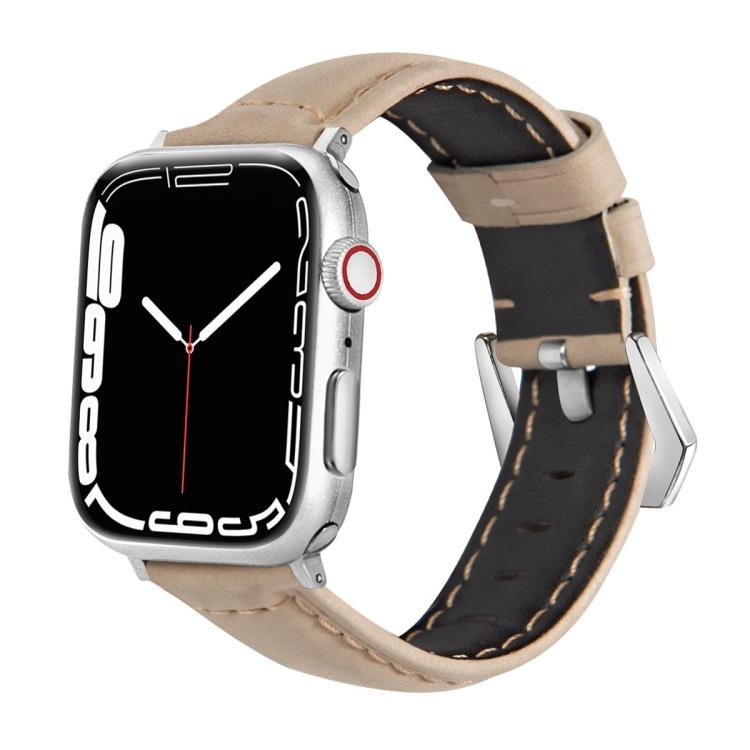 Leather Strap Watch Band For Apple Watch Series 7 45mm / 6&SE&5&4 44mm / 3&2&1 42mm(Light Brown)
Leather Strap Watch Band For Apple Watch Series 7 45mm / 6&SE&5&4 44mm / 3&2&1 42mm(Light Brown)