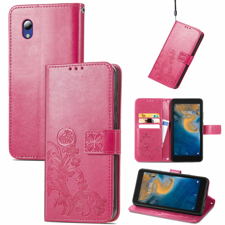 For ZTE Blade A31 Lite Four-leaf Clasp Embossed Leather Case with Lanyard & Card Slot & Wallet & Holder(Magenta)
For ZTE Blade A31 Lite Four-leaf Clasp Embossed Leather Case with Lanyard & Card Slot & Wallet & Holder(Magenta)