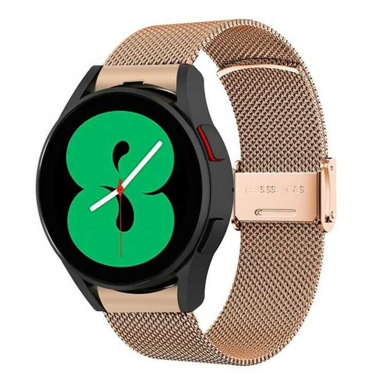 For Samsung Galaxy Watch 4 40mm / 44mm Milan Metal Steel Mesh Buckle Watch Band(Rose Gold)
For Samsung Galaxy Watch 4 40mm / 44mm Milan Metal Steel Mesh Buckle Watch Band(Rose Gold)