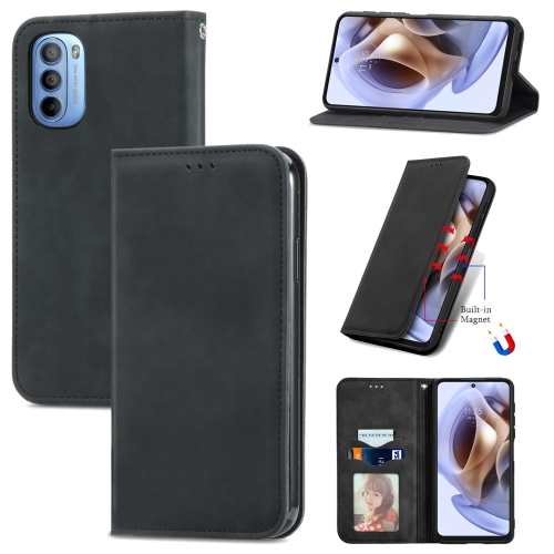 For Motorola Moto G31 Retro Skin Feel Magnetic Horizontal Flip Leather Phone Case(Black)
For Motorola Moto G31 Retro Skin Feel Magnetic Horizontal Flip Leather Phone Case(Black)