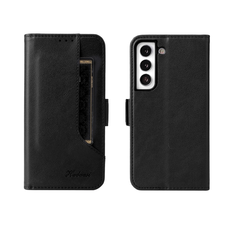 For Samsung Galaxy S22+ 5G Dual Buckle Card Wallet Calf Leather Phone Case(Black)
For Samsung Galaxy S22+ 5G Dual Buckle Card Wallet Calf Leather Phone Case(Black)