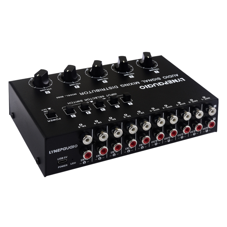 5 In 5 Out Audio Signal Selector Sound Mixing Distribute Device Input Independent Switch
5 In 5 Out Audio Signal Selector Sound Mixing Distribute Device Input Independent Switch