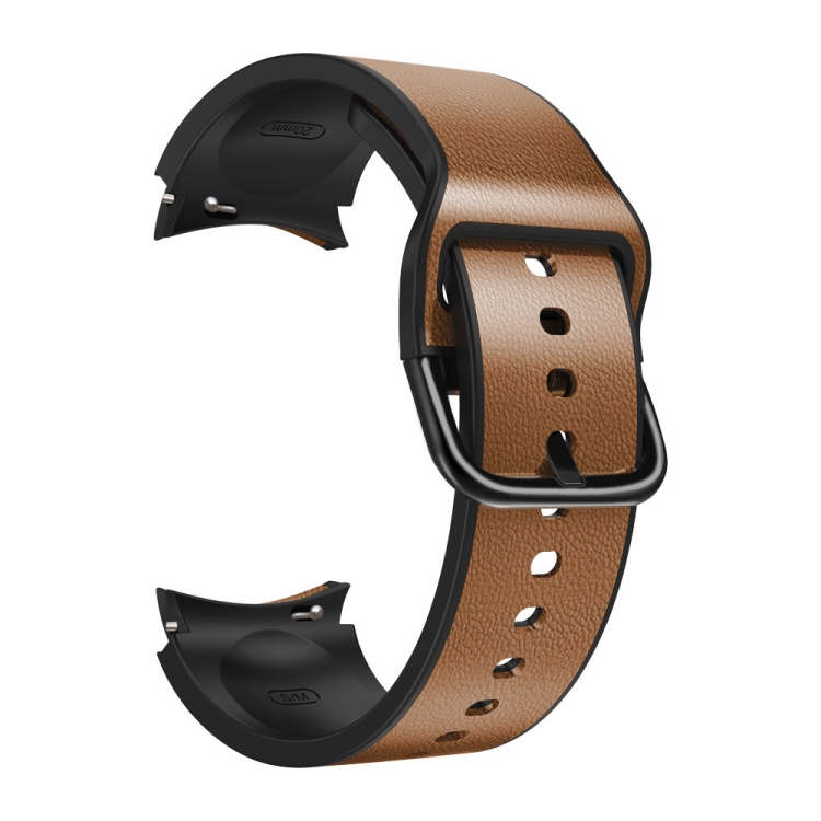 For Samsung Galaxy Watch 4 40mm 20mm Silicone Pasted Leather Watch Band(Brown)
For Samsung Galaxy Watch 4 40mm 20mm Silicone Pasted Leather Watch Band(Brown)