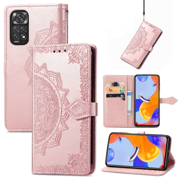 For Xiaomi Redmi Note 11 Pro 4G Global Mandala Flower Embossed Flip Leather Phone Case(Rose Gold)
For Xiaomi Redmi Note 11 Pro 4G Global Mandala Flower Embossed Flip Leather Phone Case(Rose Gold)