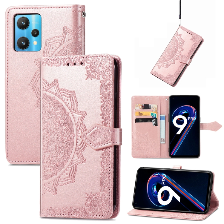 For OPPO Realme 9 Pro Mandala Flower Embossed Flip Leather Phone Case(Rose Gold)
For OPPO Realme 9 Pro Mandala Flower Embossed Flip Leather Phone Case(Rose Gold)