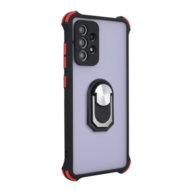 For Samsung Galaxy A52 4G/5G / A52s 5G ENKAY TPU + Frosted PC Phone Case with Holder(Black)
For Samsung Galaxy A52 4G/5G / A52s 5G ENKAY TPU + Frosted PC Phone Case with Holder(Black)
