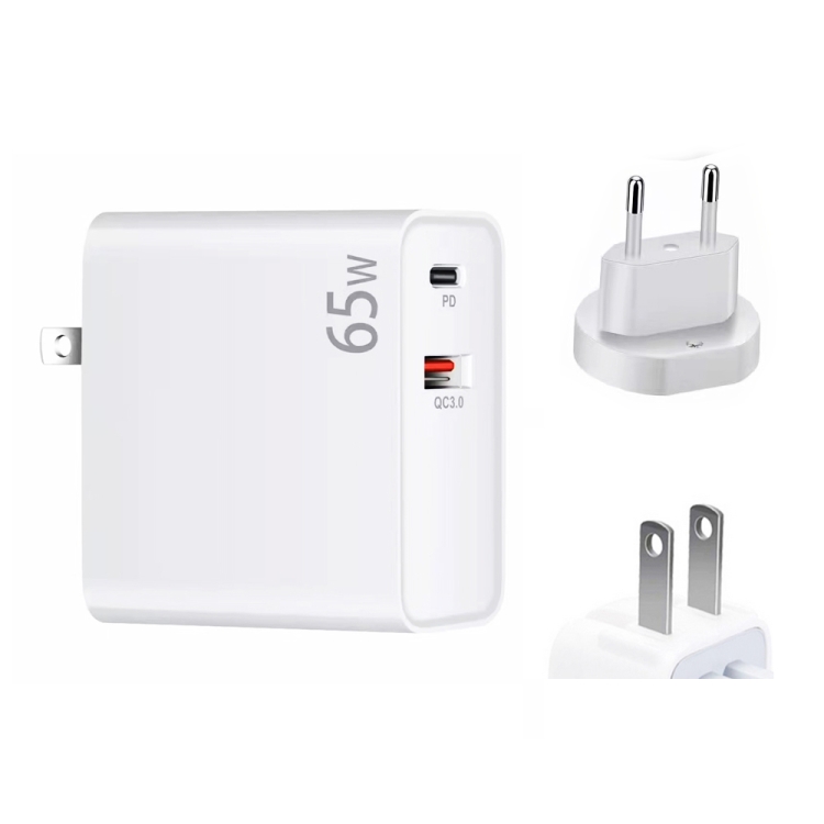 PD-65W USB-C / Type-C + QC3. 0 USB Laptop Charging Adapter, EU Plug / US Plug(White)
PD-65W USB-C / Type-C + QC3. 0 USB Laptop Charging Adapter, EU Plug / US Plug(White)