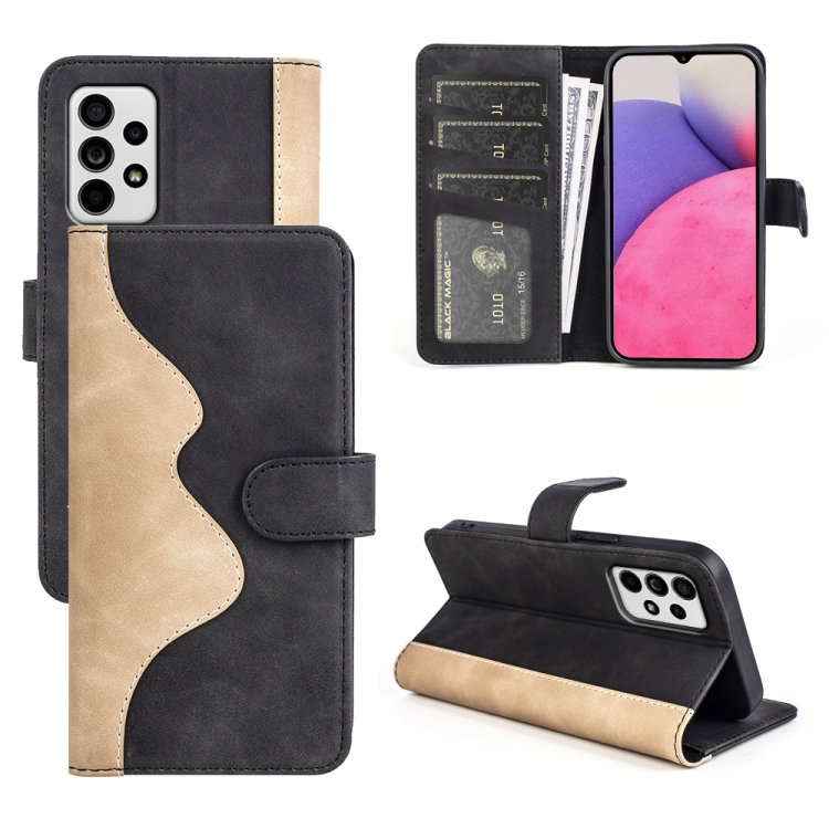 For Samsung Galaxy A33 5G Stitching Horizontal Flip Leather Phone Case(Black)
For Samsung Galaxy A33 5G Stitching Horizontal Flip Leather Phone Case(Black)