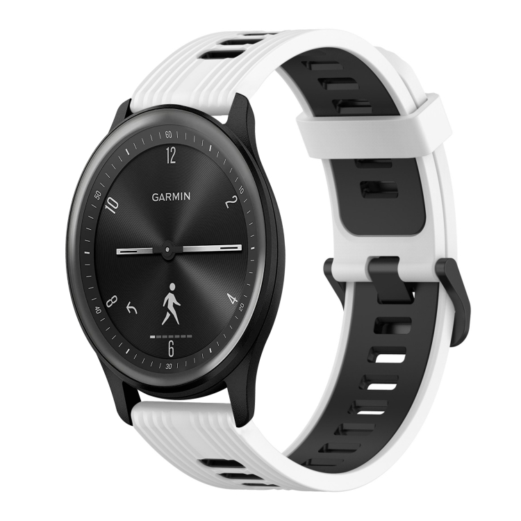 For Garmin Move Sport 20mm Vertical Pattern Two-Color Silicone Watch Band(White+Black)
For Garmin Move Sport 20mm Vertical Pattern Two-Color Silicone Watch Band(White+Black)