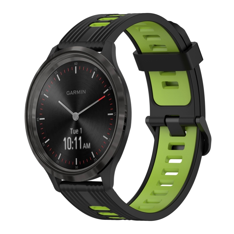 For Garmin Vivomove3 20mm Vertical Pattern Two-Color Silicone Watch Band(Black+Green)
For Garmin Vivomove3 20mm Vertical Pattern Two-Color Silicone Watch Band(Black+Green)