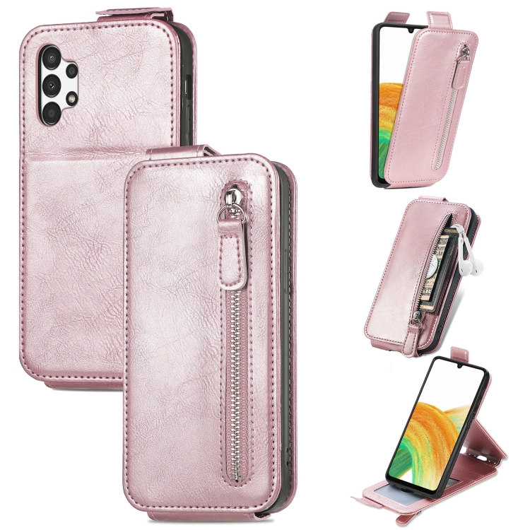 For Samsung Galaxy A13 4G Zipper Wallet Vertical Flip Leather Phone Case(Pink)
For Samsung Galaxy A13 4G Zipper Wallet Vertical Flip Leather Phone Case(Pink)