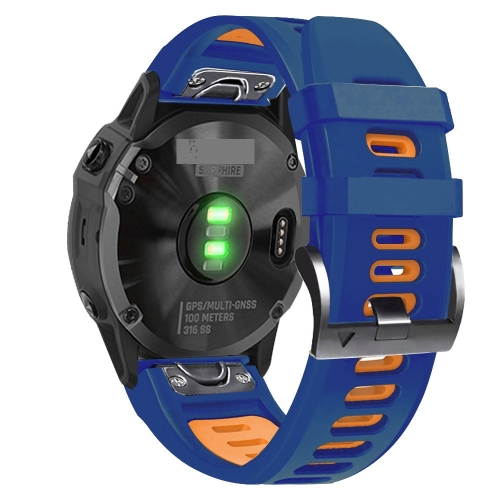 For Garmin Descent G1 22mm Silicone Sports Two-Color Watch Band(Midnight Blue+Orange)
For Garmin Descent G1 22mm Silicone Sports Two-Color Watch Band(Midnight Blue+Orange)
