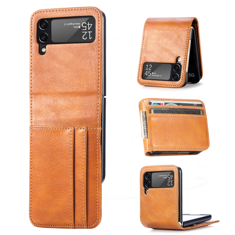For Samsung Galaxy Z Flip4 5G Multi-card Photo Frame Folding Leather Phone Case(Brown)
For Samsung Galaxy Z Flip4 5G Multi-card Photo Frame Folding Leather Phone Case(Brown)