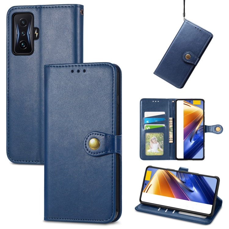 For Xiaomi Redmi K50 Gaming / Poco F4 GT Solid Color Buckle Leather Phone Case(Blue)
For Xiaomi Redmi K50 Gaming / Poco F4 GT Solid Color Buckle Leather Phone Case(Blue)