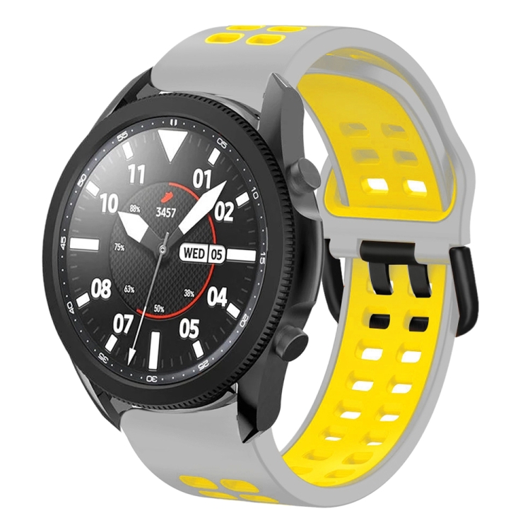 For Samsung Galaxy Watch 5 Pro 45mm 20mm Breathable Two-Color Silicone Watch Band(Grey+Yellow)
For Samsung Galaxy Watch 5 Pro 45mm 20mm Breathable Two-Color Silicone Watch Band(Grey+Yellow)